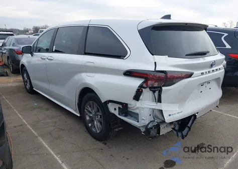 2025 Toyota Sienna Xle/Woodland Edition from USA, damaged, VIN 5TDYSKFC8SS194142